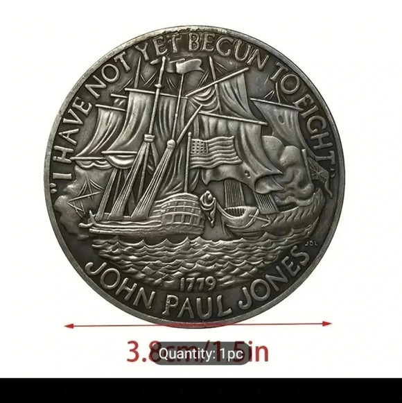 1779 USA Coin, Sailing Antique Silvery Dollar.. NWT - Picture 2 of 6